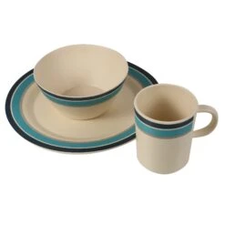 Regatta 2-Person Bamboo Adults' Camping Crockery Set