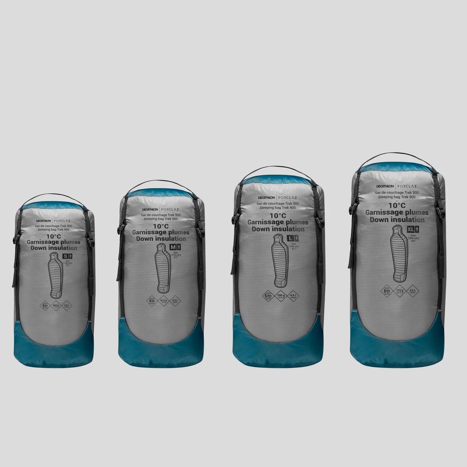 Trekking Sleeping Bag - MT900 10°C - Image 8