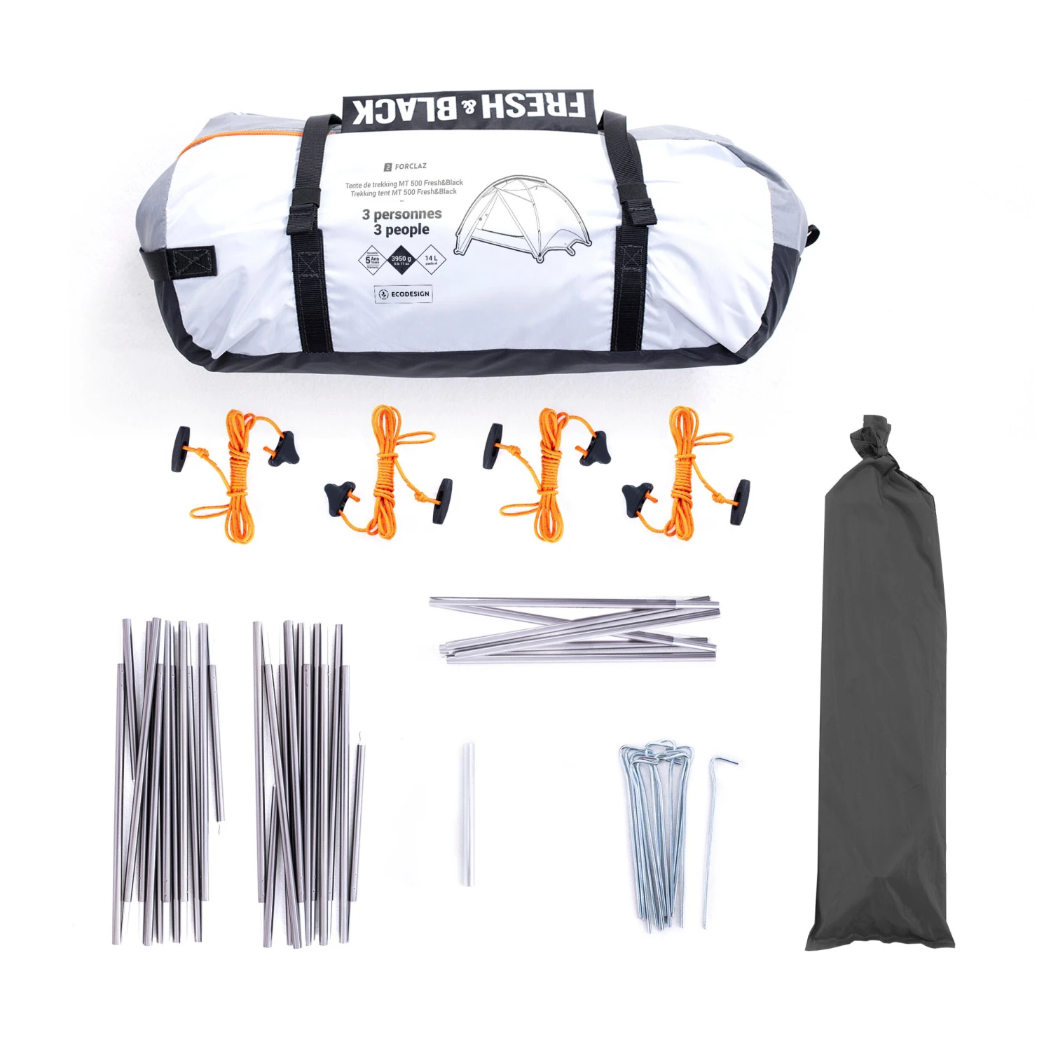 3 Man Trekking Blackout Dome Tent - MT500 F&B - Image 16