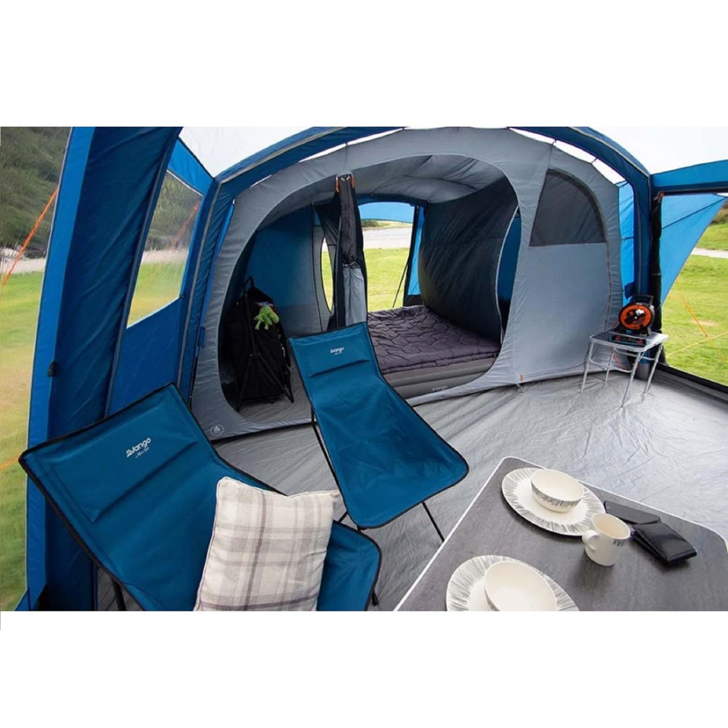 Vango Micro Tall Camping Chair - Blue - Image 3