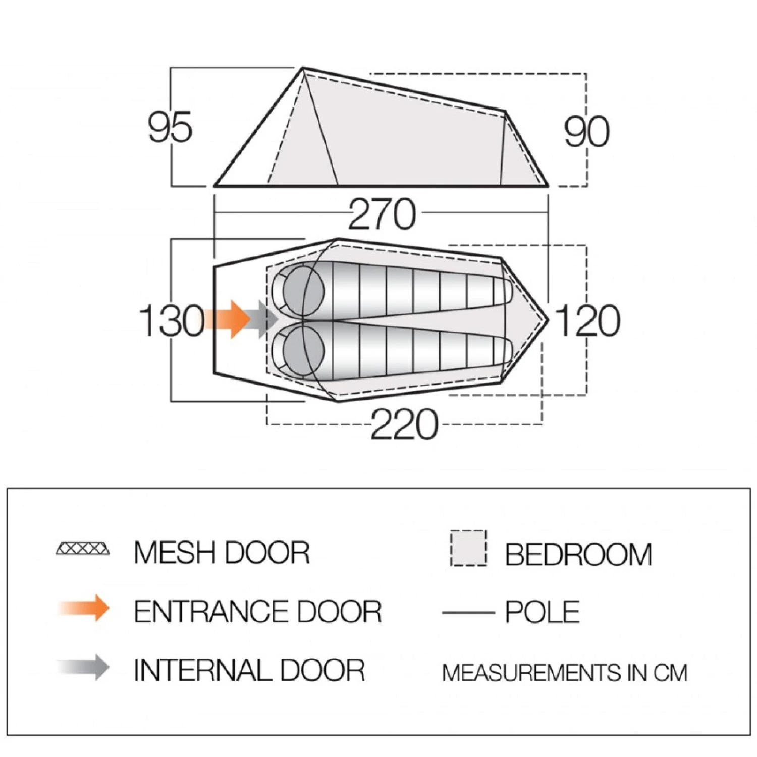 Vango Starter Tent For 2 People - Image 2